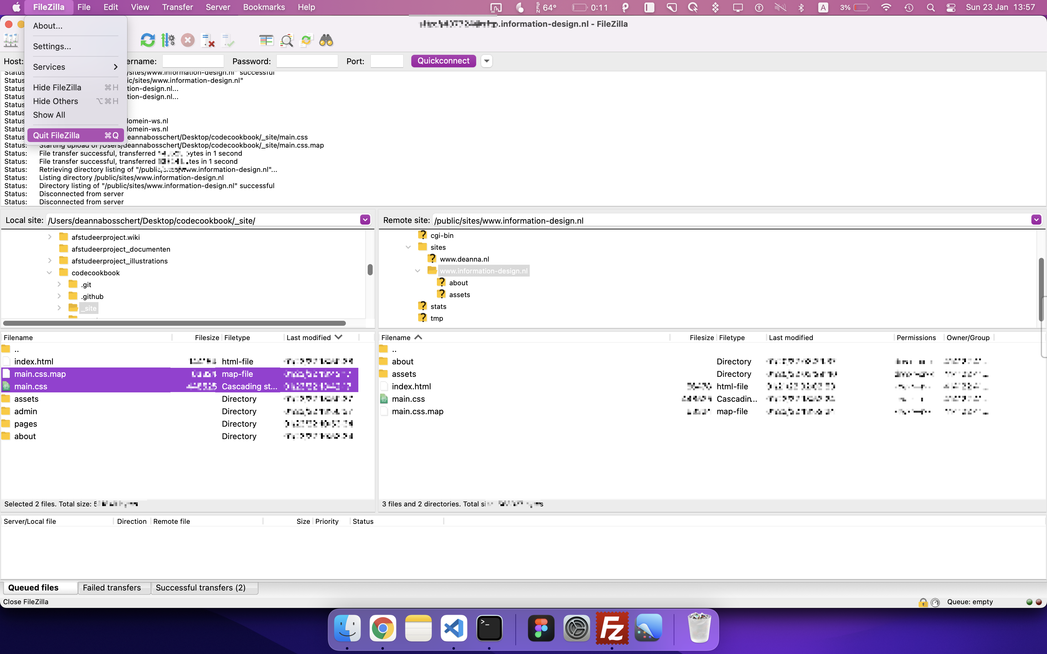 filezilla screenshot